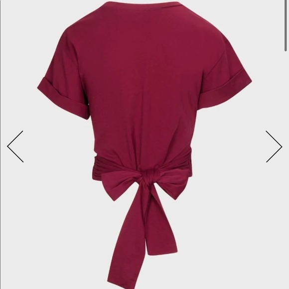 NWT 7 for all mankind Merlot twist tee - Picture 2 of 5